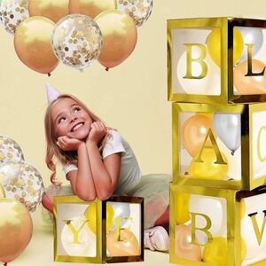 Gold Gender Reveal Party Decorations Set